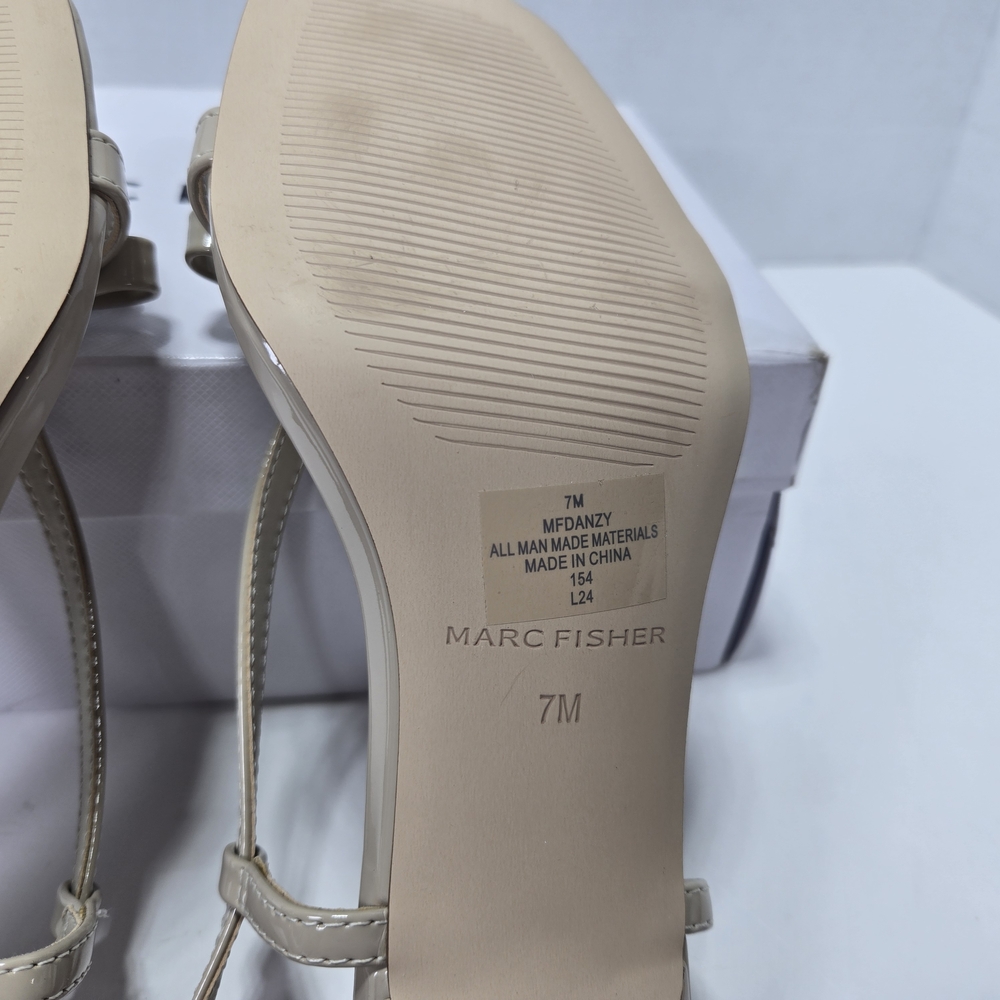 Marc Fisher Danzy Light Natural Beige Slingback Kitten Heels Women's Size 7M - Picture 7 of 9